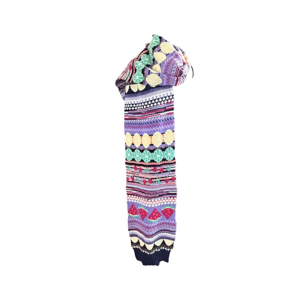Maeve by Anthropologie Extra long fruit scarf kit colorful cozy soft